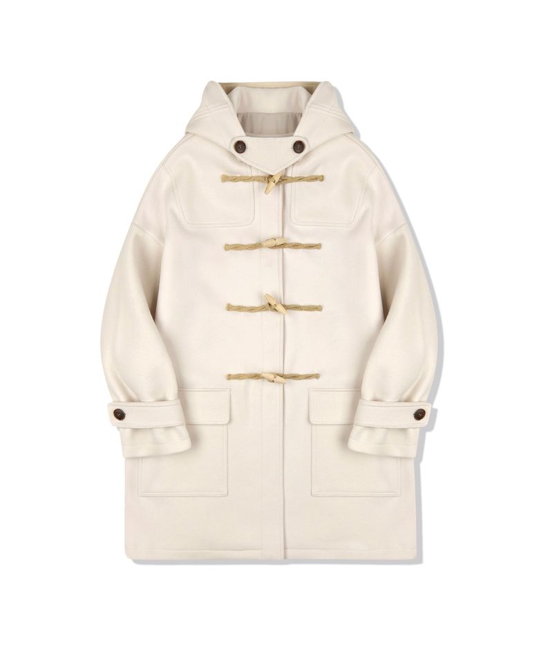 [울90%]Oversized Duffle Coat(IVORY)