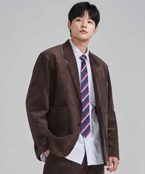 코듀로이 블레이저 (BROWN)
