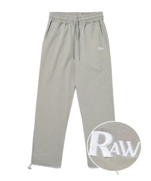 나일론 RW 로고 스트링팬츠 (그레이)