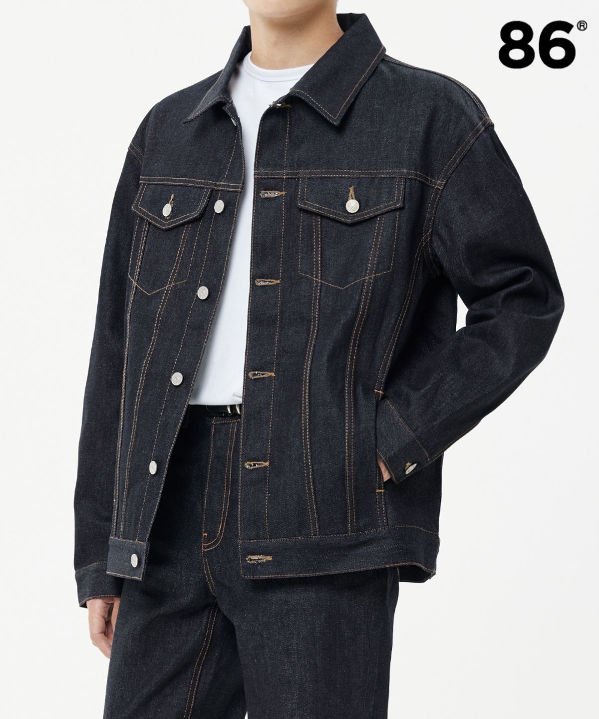86로드(86ROAD) 2724 Washing denim jacket RAW INDIGO - 사이즈 & 후기 | 무신사