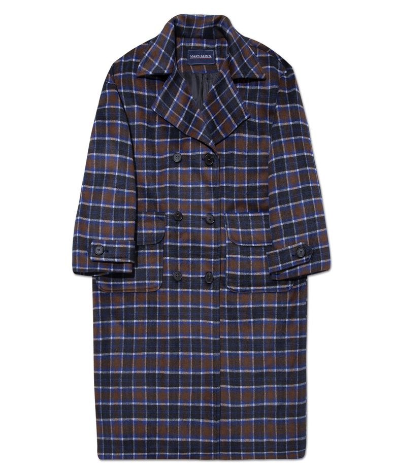 (W) STEPFINE DOUBLE COAT - BLUE