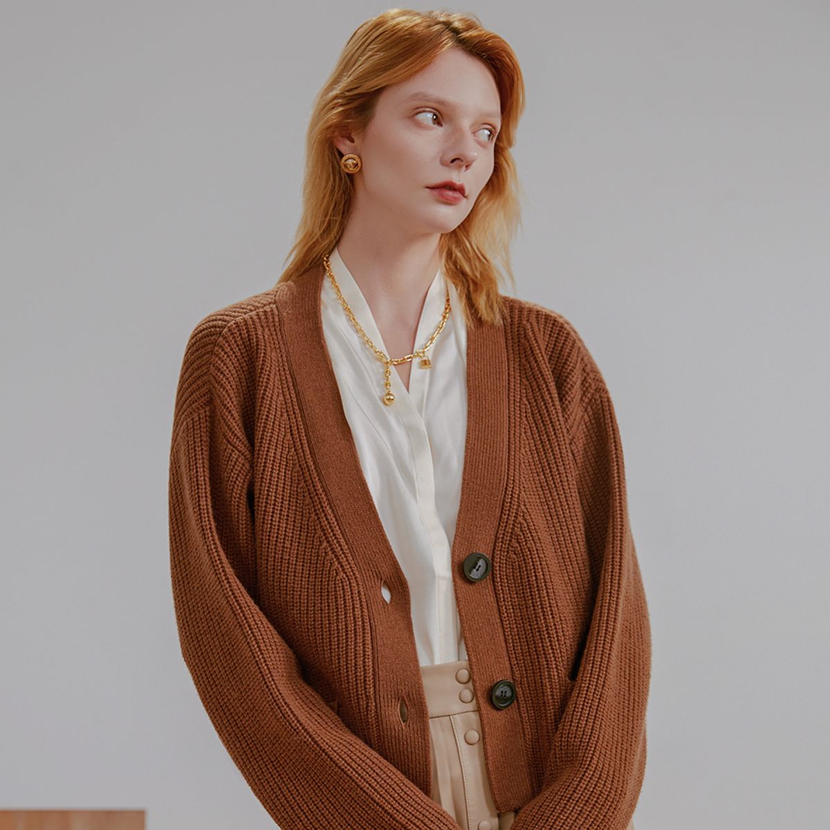 웬스데이딜라잇(WEDNESDAY DELIGHT) Heavy pocket wool jacket sweater_MOCHA