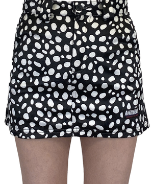 (W) DALMATIAN 101 SKIRT - BLACK