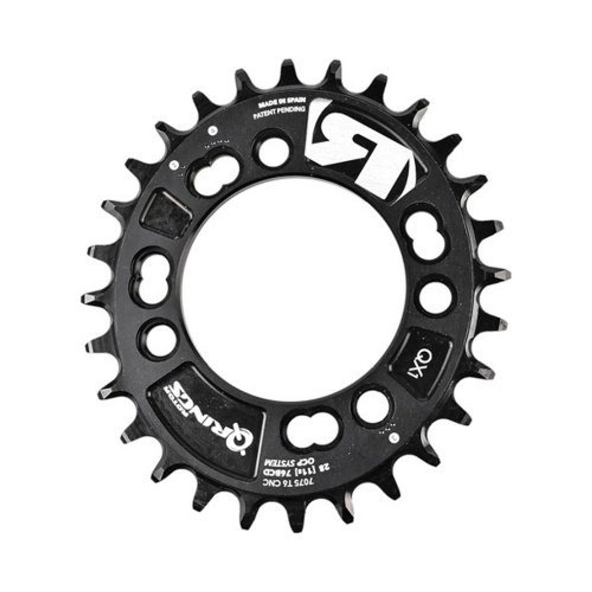 노그(KNOG) 로터바이크 엠티비 체인링 큐링-QX1 BCD76x4 렉스호환