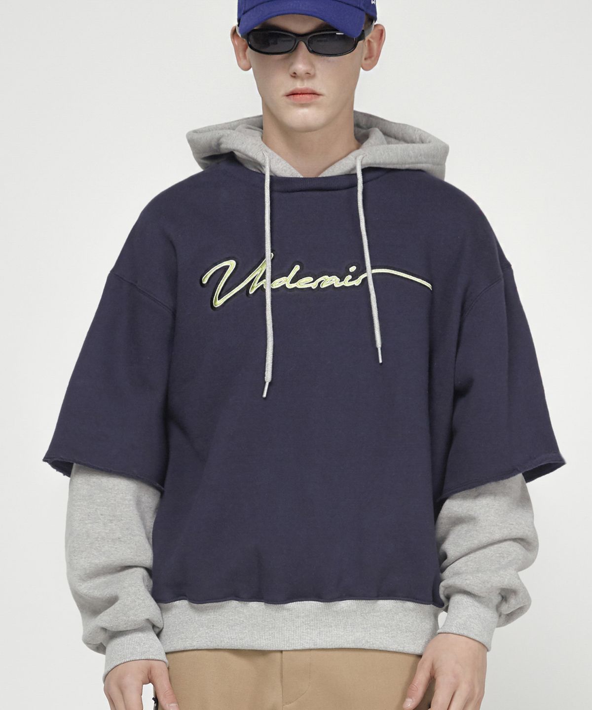 언더에어(UNDERAIR) COZYLINE HOODIE - NAVY