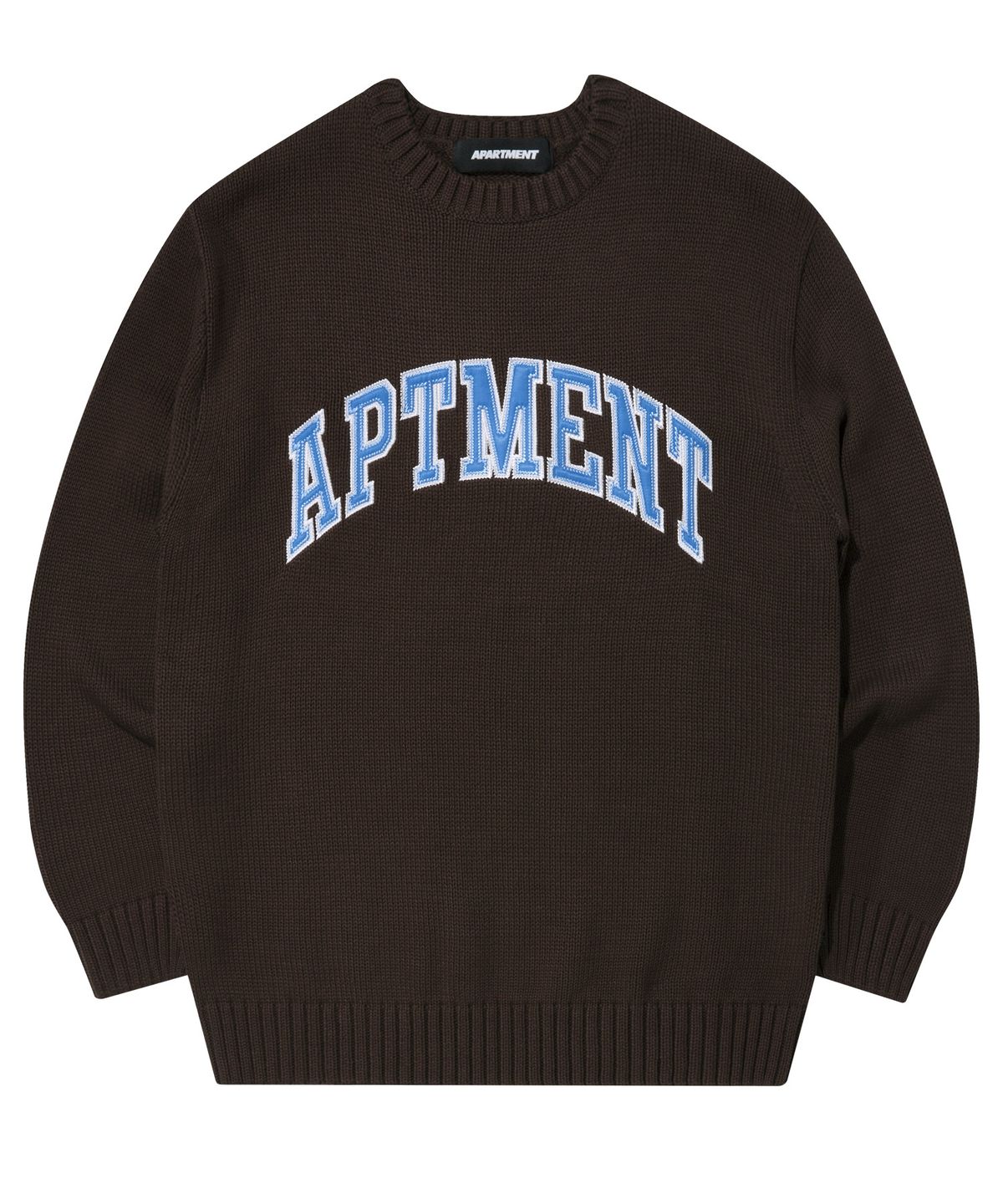 아파트먼트(APARTMENT) LIKE HONEST KNIT - BROWN/SKYBLUE