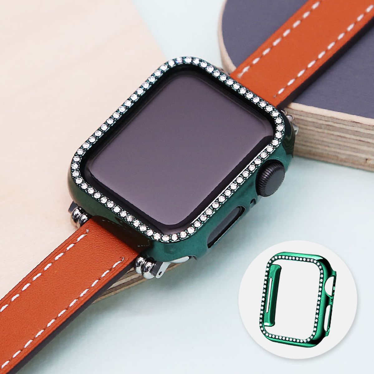 발렌티노 루디(VALENTINO RUDY) VAC101-GR 애플워치 큐빅 케이스 6 5 4 3 2 1 SE 세대 40 42 44mm