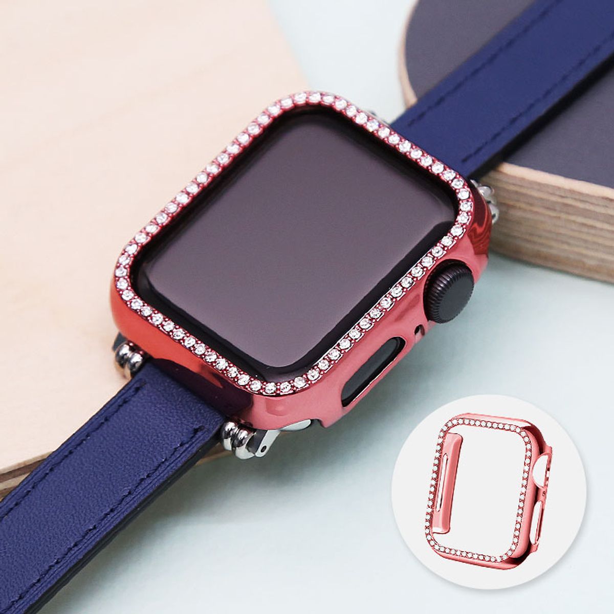 발렌티노 루디(VALENTINO RUDY) VAC101-PK 애플워치 큐빅 케이스 6 5 4 3 2 1 SE 세대 40 42 44mm