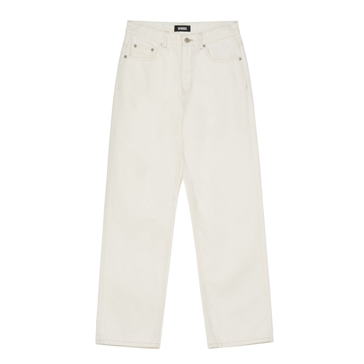 뉴비(NEWBIE) 컬러와이드데님팬츠(크림)
