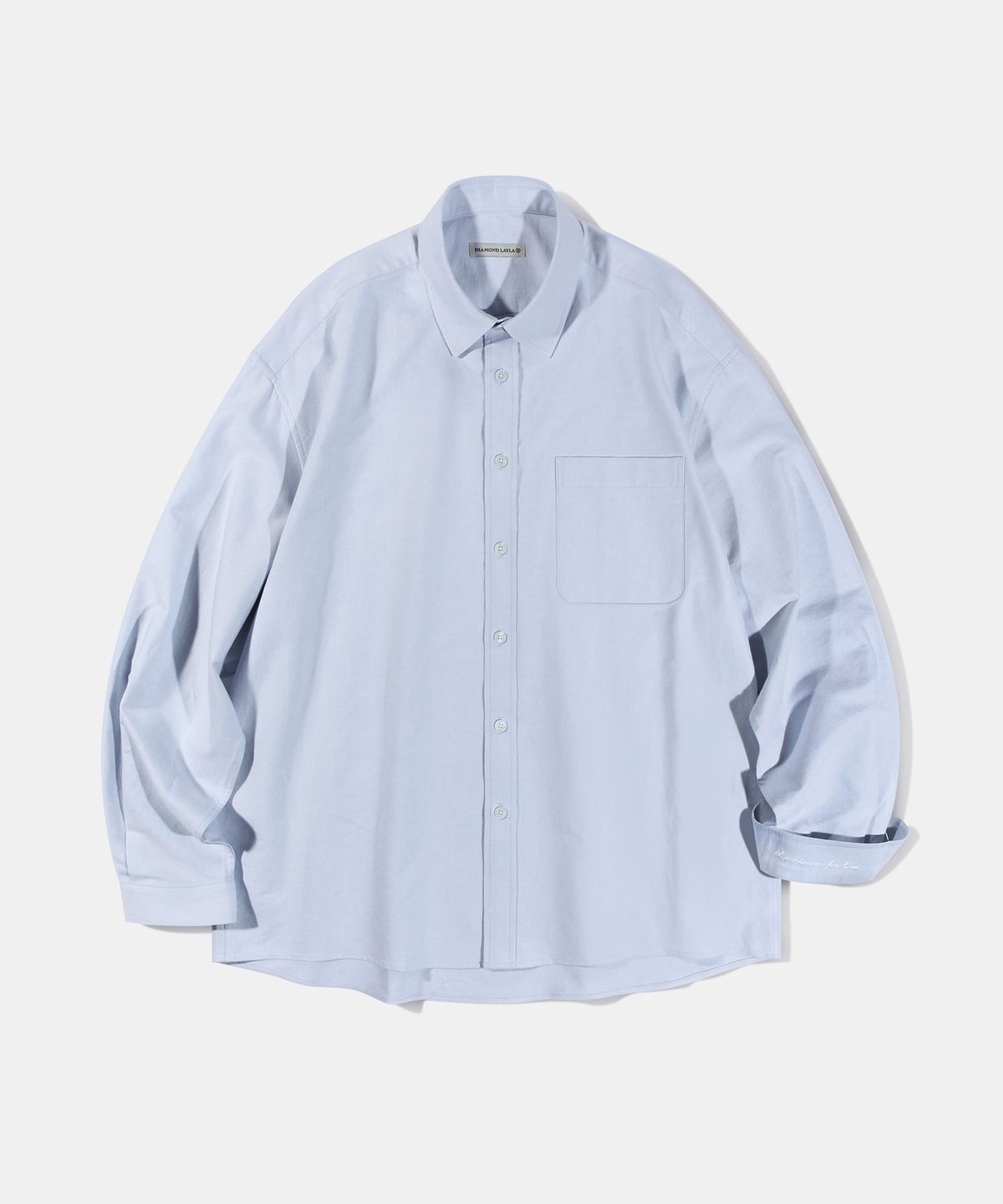 다이아몬드 레이라(DIAMOND LAYLA) Washed Oxford Shirt S87 Sky Blue
