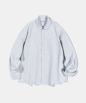 Washed Oxford Shirt S87 Gray