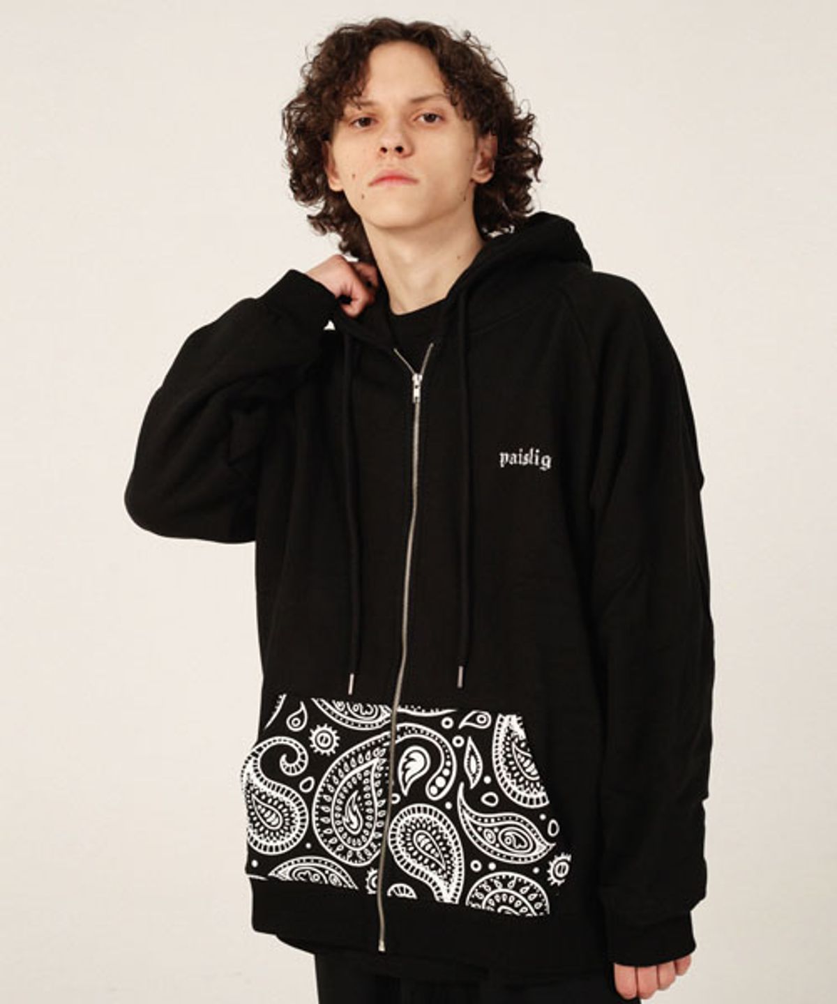 리스펙트(RESPECT) paisley frontback hood zip-up