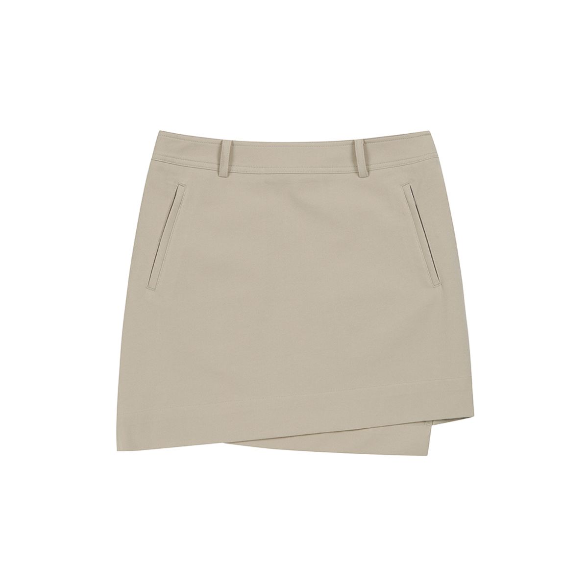 마틴골프(MARTINE GOLF) Unbalance Skirt_Beige