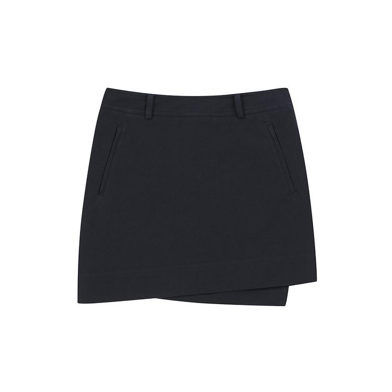 Unbalance Skirt_Navy