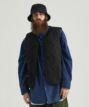 CB 퀄팅 패딩 베스트 (블랙)