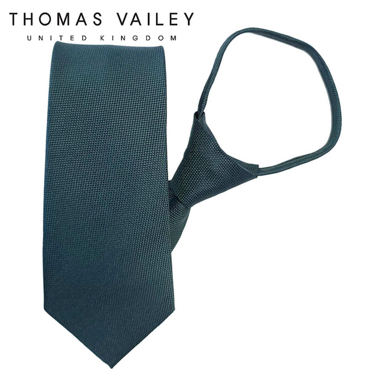 토마스 베일리(THOMAS VAILEY) 자동/지퍼넥타이-폴링 그린 7.5cm