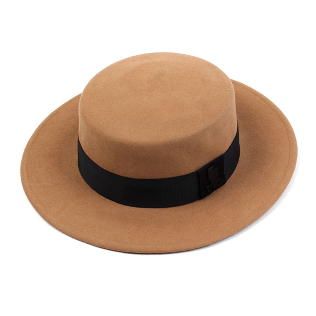 유니버셜 케미스트리(UNIVERSAL CHEMISTRY) Flat Beige Long Wool Fedora 울페도라