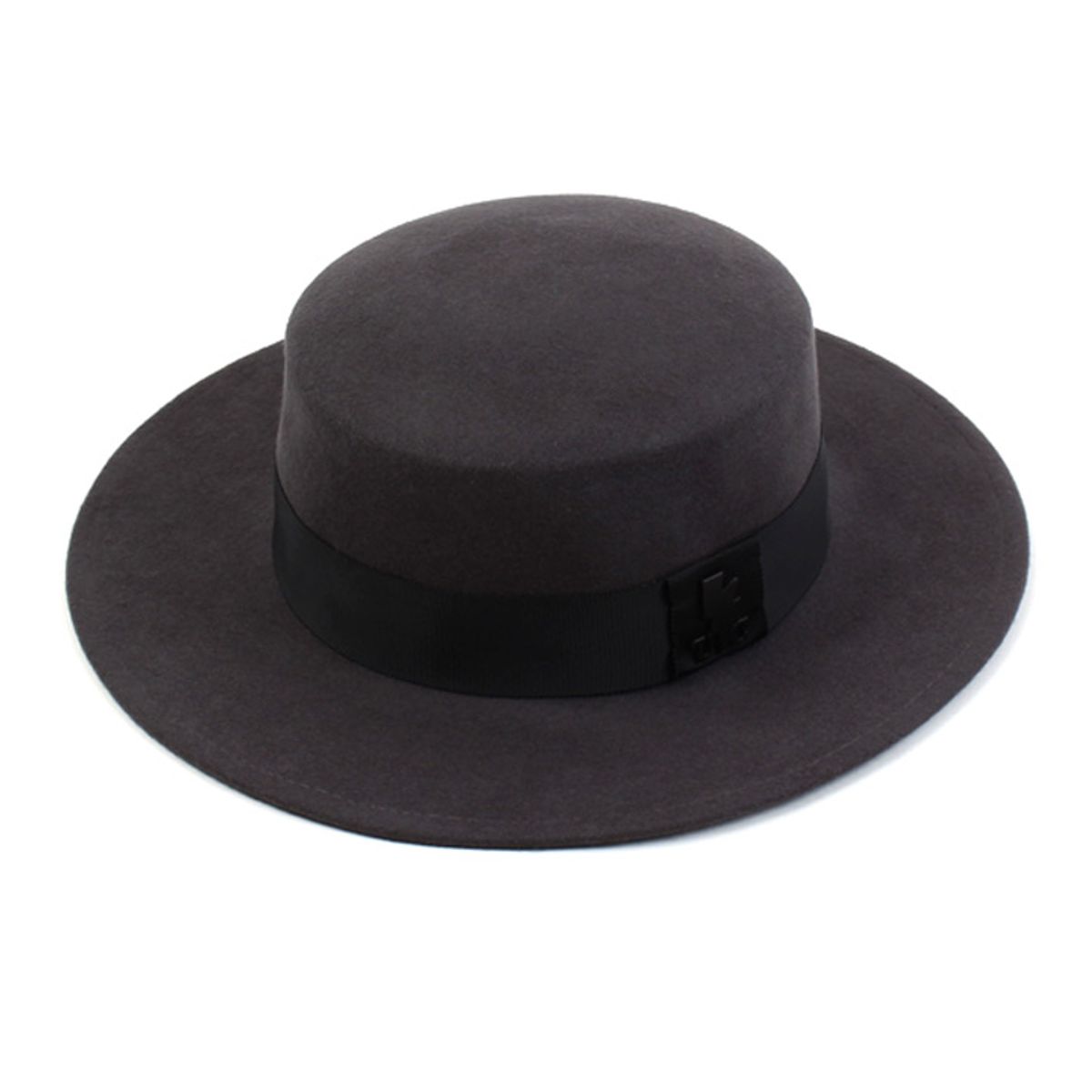 유니버셜 케미스트리(UNIVERSAL CHEMISTRY) Flat Gray Long Wool Fedora 울페도라