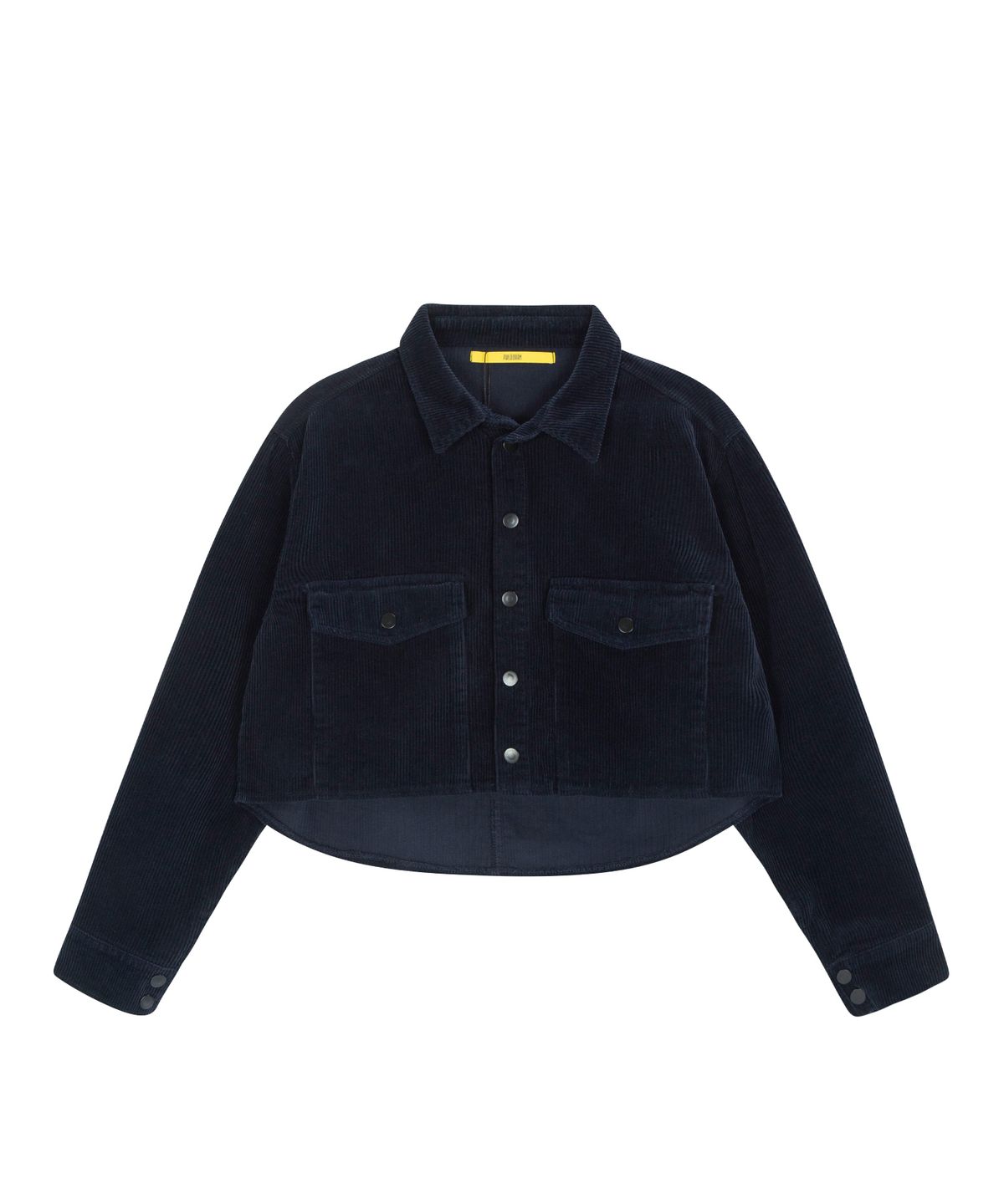 필로그램(PHILOGRAM) 코듀로이 크롭 셔츠(Navy)