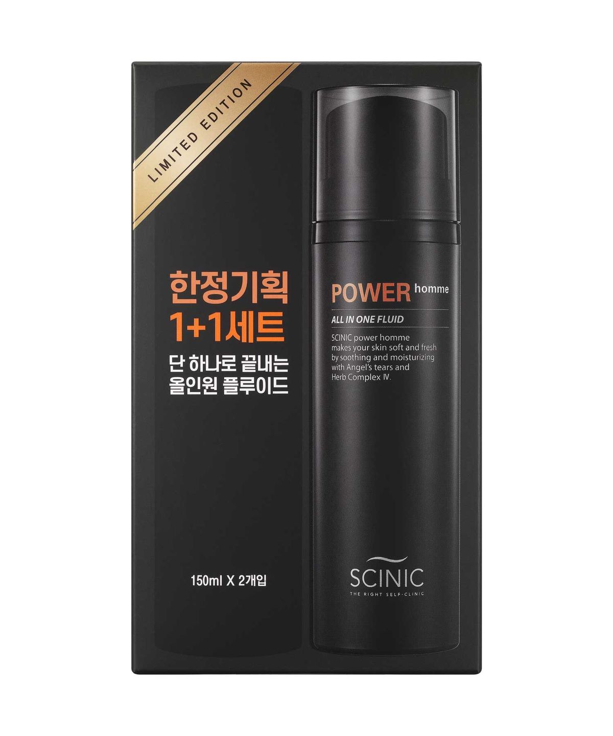싸이닉(SCINIC) 파워 옴므 올인원 플루이드 대용량 기획세트 (2EA)