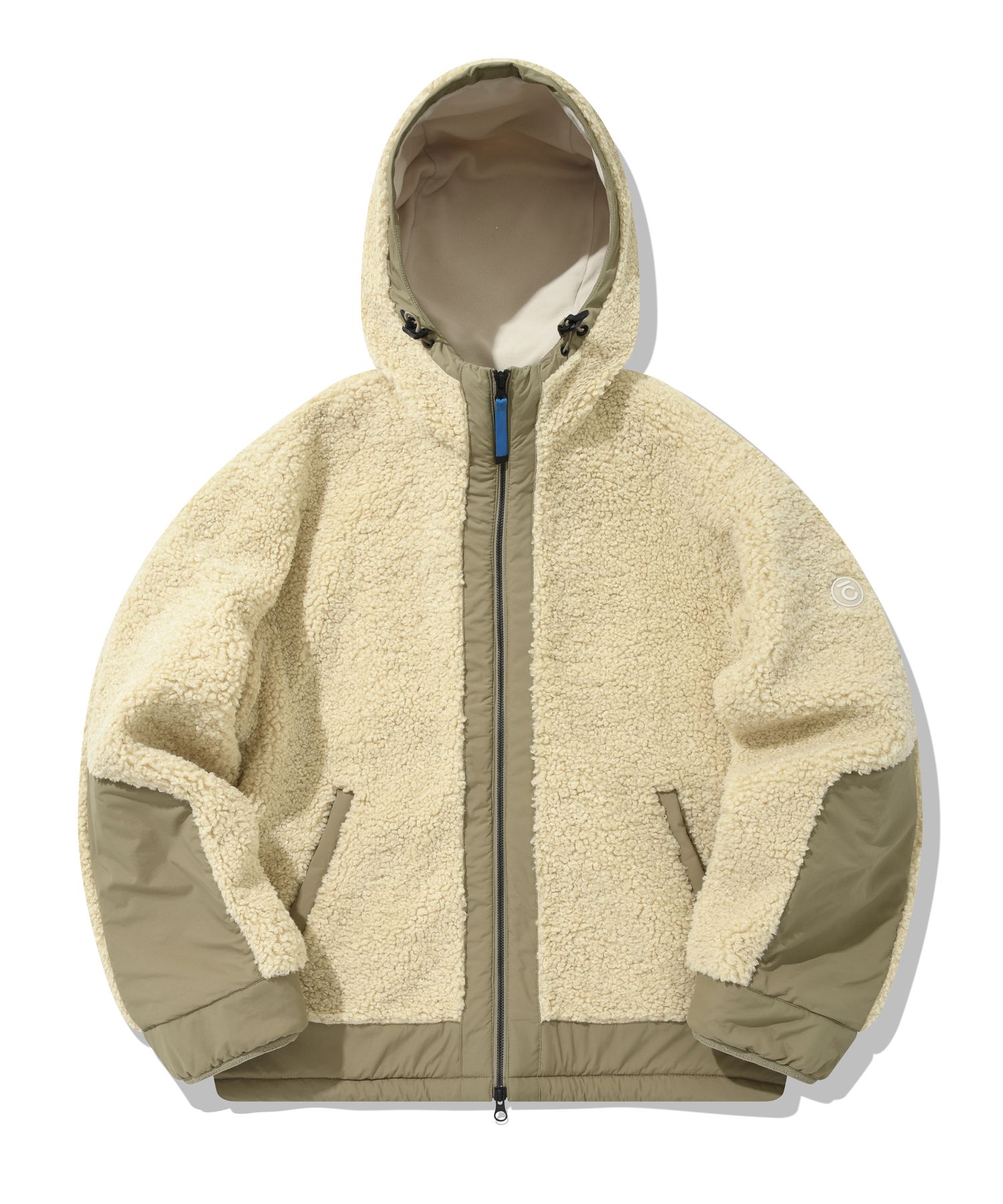 [COVERNAT]★韓国人気★YETI Fleece Collarless Jacket MUSINSA公式 | COVERNAT Yeti Fleece Zip Up Jacket Ivory