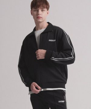 세미 라인 시그니처 트랙 탑 (블랙)