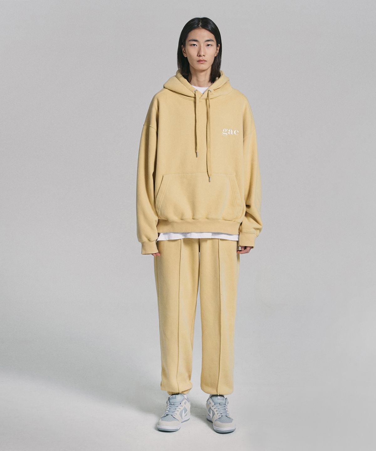 객(GAC) [SET UP] GAC LOGO JOGGER SET  yellow (기모)