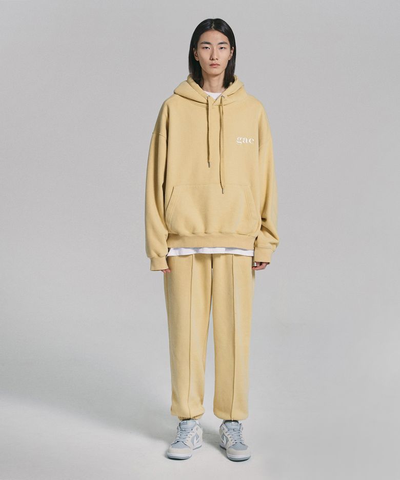 [SET UP] GAC LOGO JOGGER SET  yellow (기모)