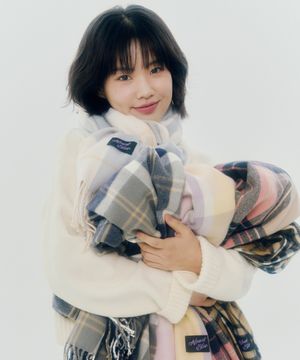 플레인 체크 머플러