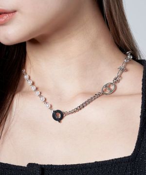 MIX CHAIN CAP NECKLACE