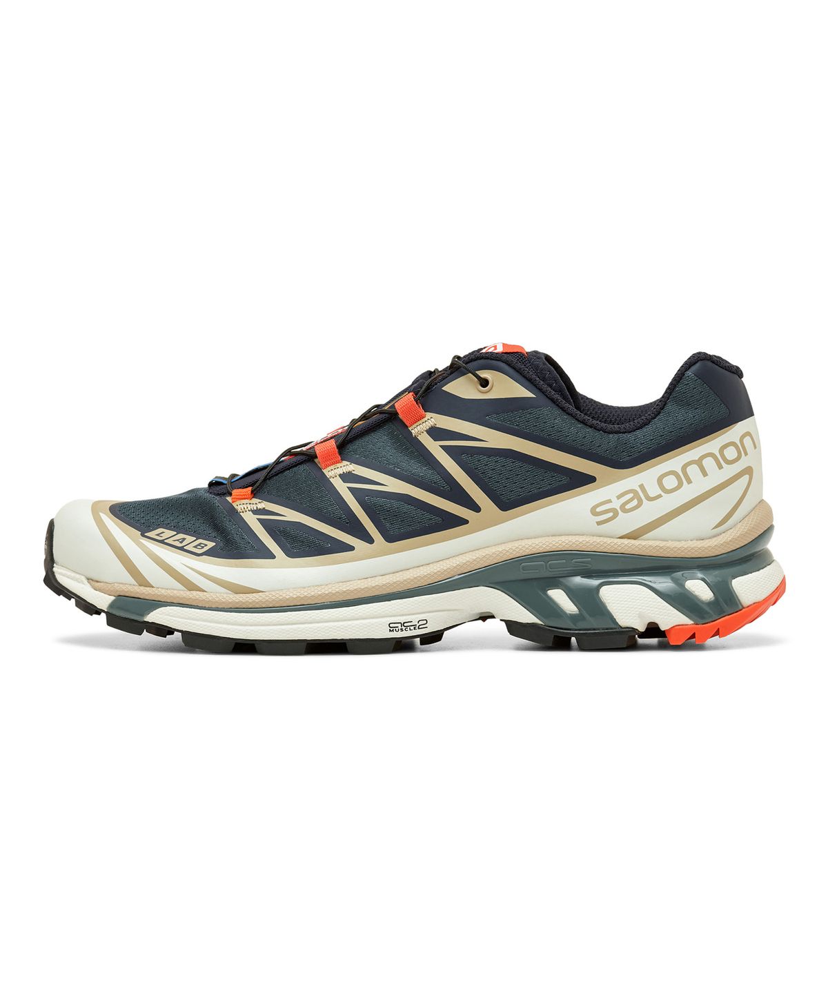 살로몬(SALOMON) XT-6 - 인디아 잉크:사파리:레드 오렌지 / L41455200