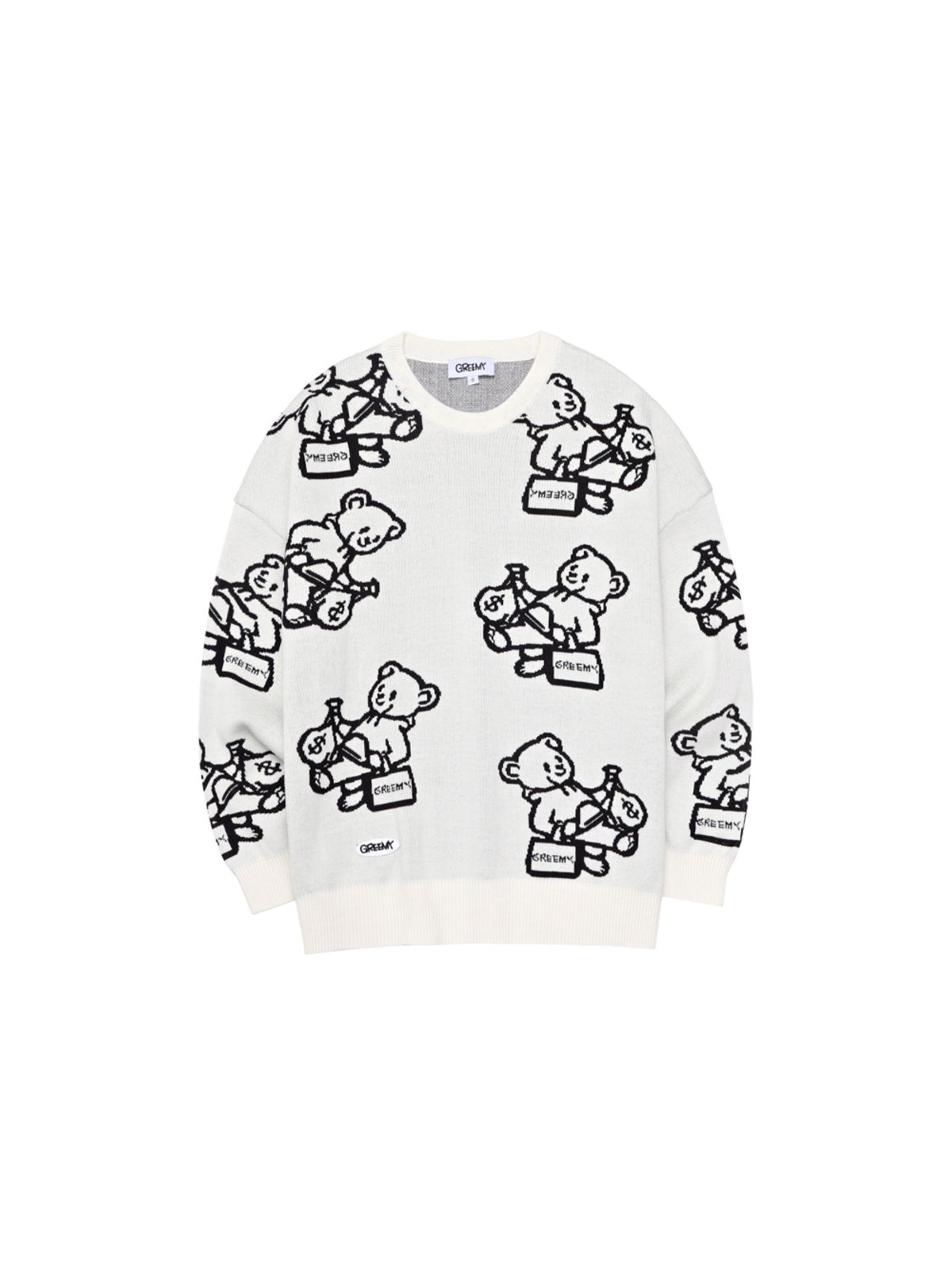 그리미(GREEMY) BEAR KNIT (WHITE)