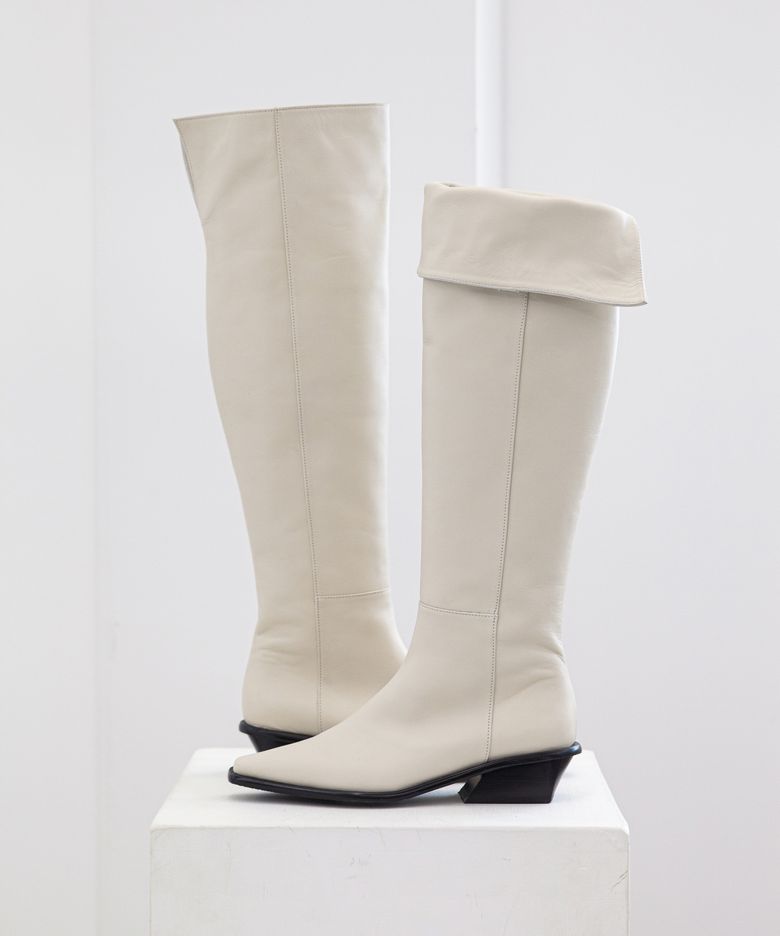 Collar Knee-High Boots 칼라 니하이 부츠 21F23IV