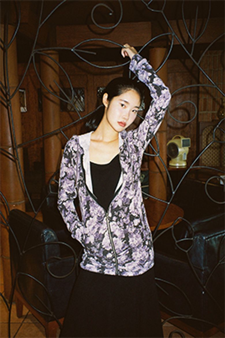 ANTIQUE HOOD ZIP-UP [PURPLE]