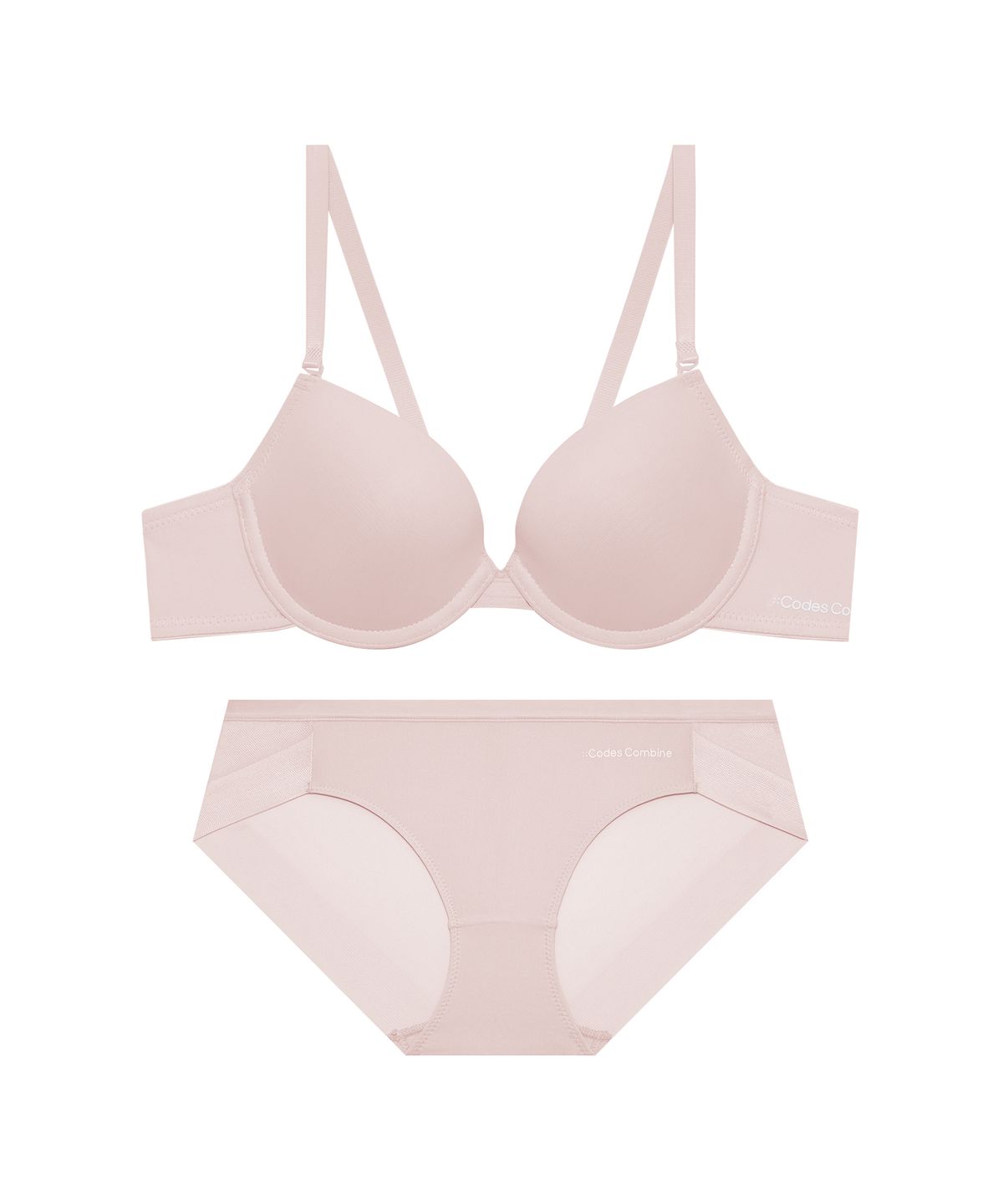 코데즈컴바인 이너웨어(CODES COMBINE INNERWEAR) 슬림 밴드 스킨 브라 팬티 세트
