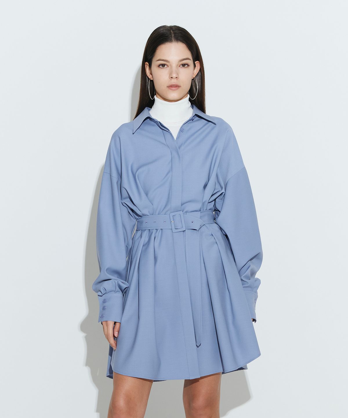 채뉴욕(CHAENEWYORK) The Boss Long Wool Dress [Sora]