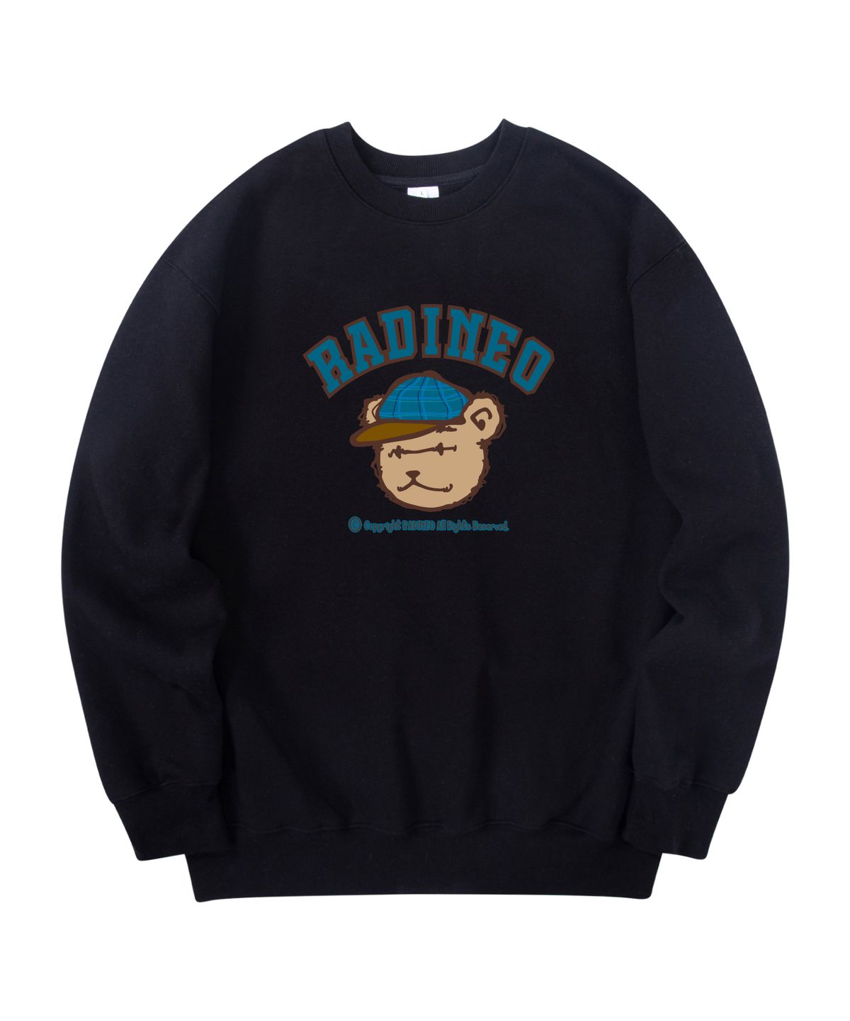 라디네오(RADINEO) 베어 맨투맨 블랙