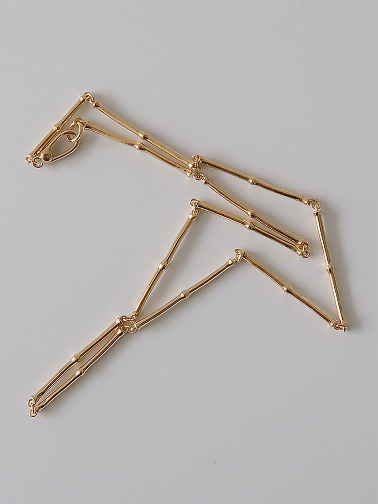 GOLD BAMBOO CHAIN NECKLACE