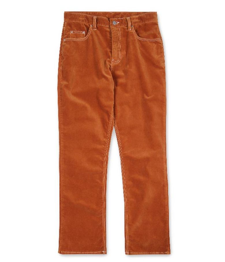 SMILE VELVET PANTS_ORANGE BROWN