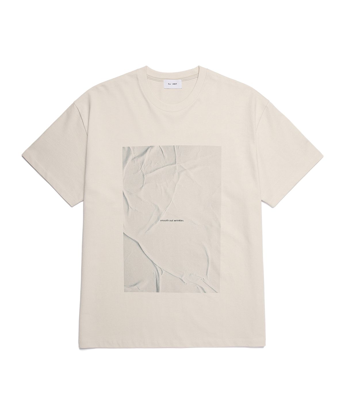 일레딧(ILLEDIT) SMOOTH ART T-SHIRT SAND