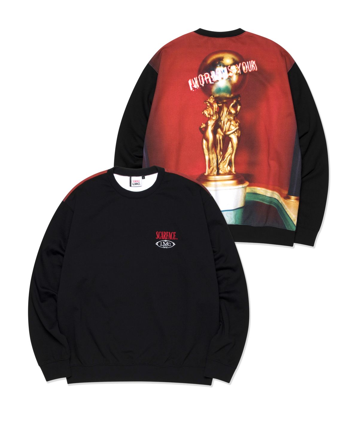 엘엠씨(LMC) LMC X SCARFACE THE WORLD IS YOURS SWEATSHIRT black
