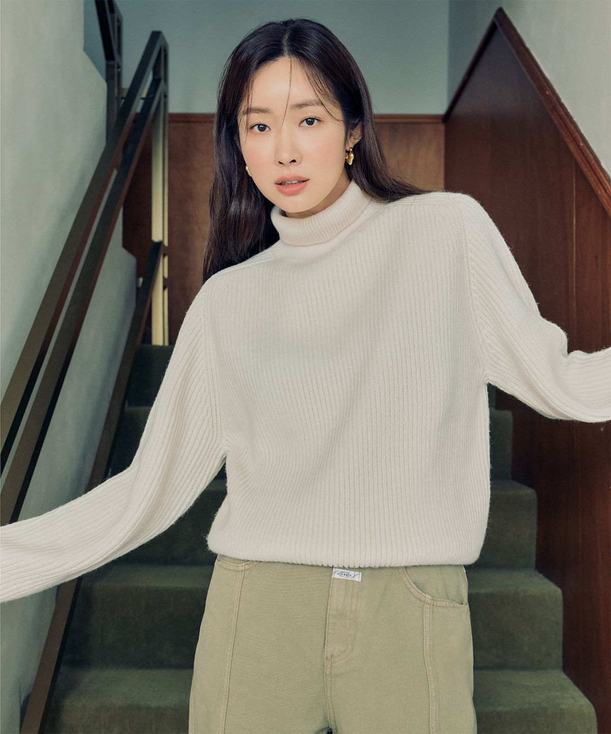 마리떼 프랑소와 저버(MARITHÉ + FRANҪOIS GIRBAUD) MARITHE TURTLE NECK KNIT oatmeal