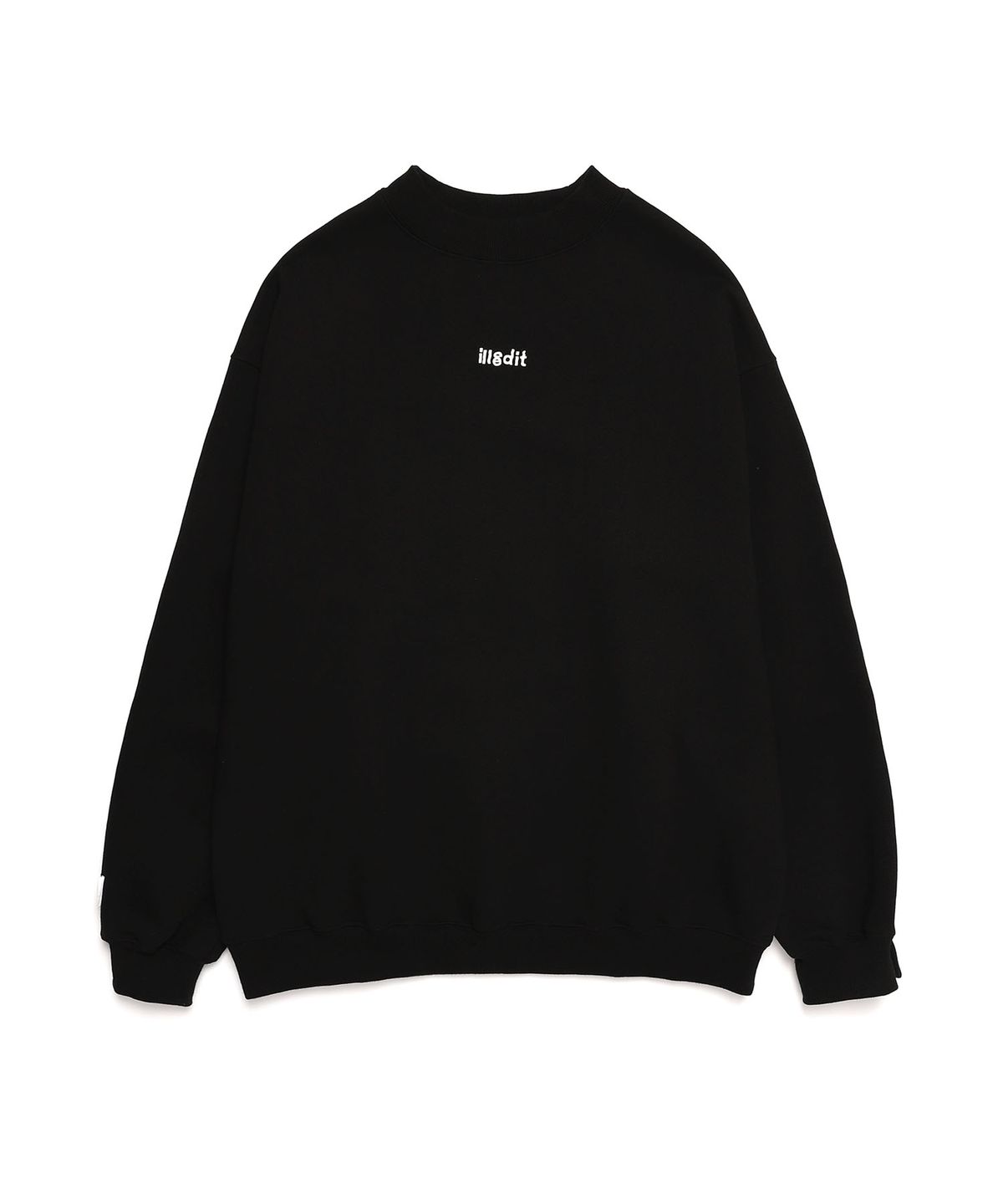일레딧(ILLEDIT) HALFNECK RIB SWEATSHIRT BLACK