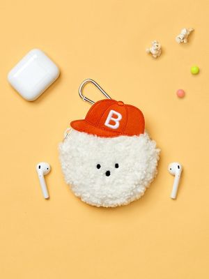 덤블 비숑 에어팟 키링 파우치