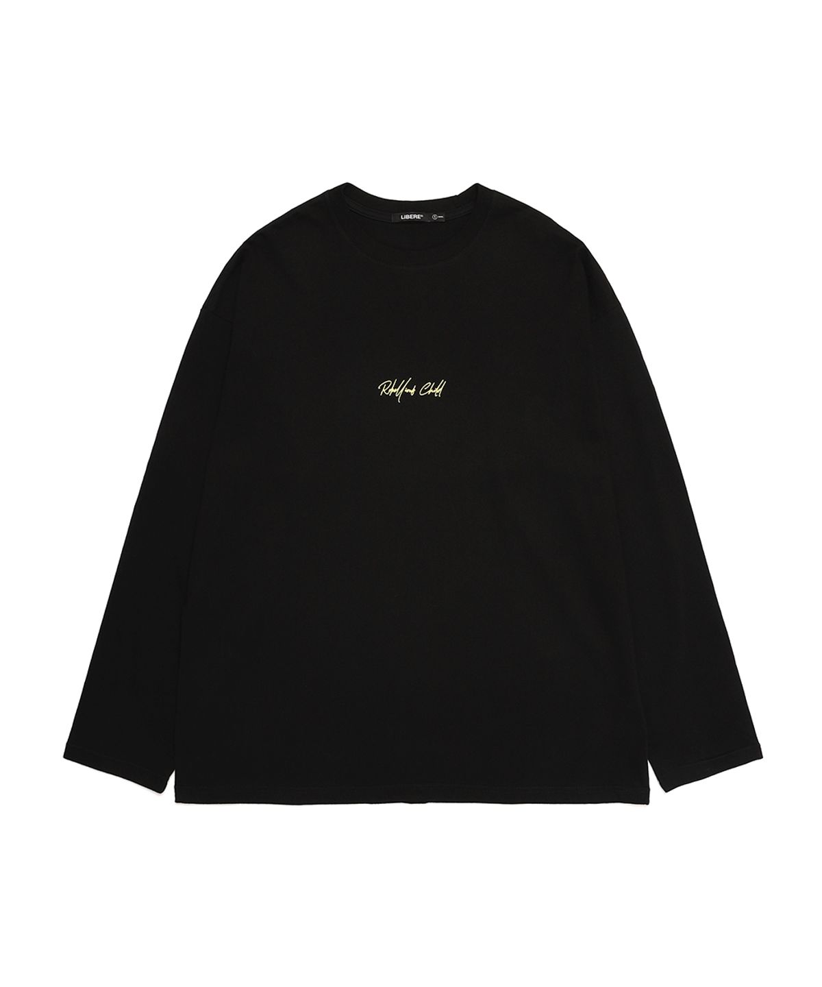 리베레(LIBERE) CURSIVE LONG SLEEVE / BLACK