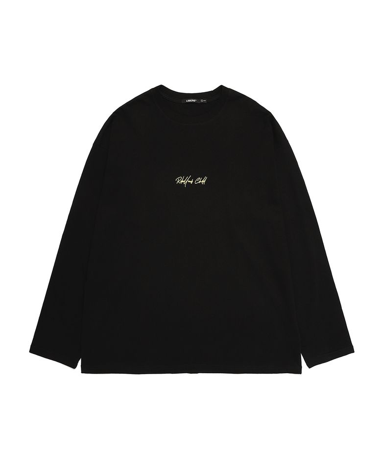 CURSIVE LONG SLEEVE / BLACK
