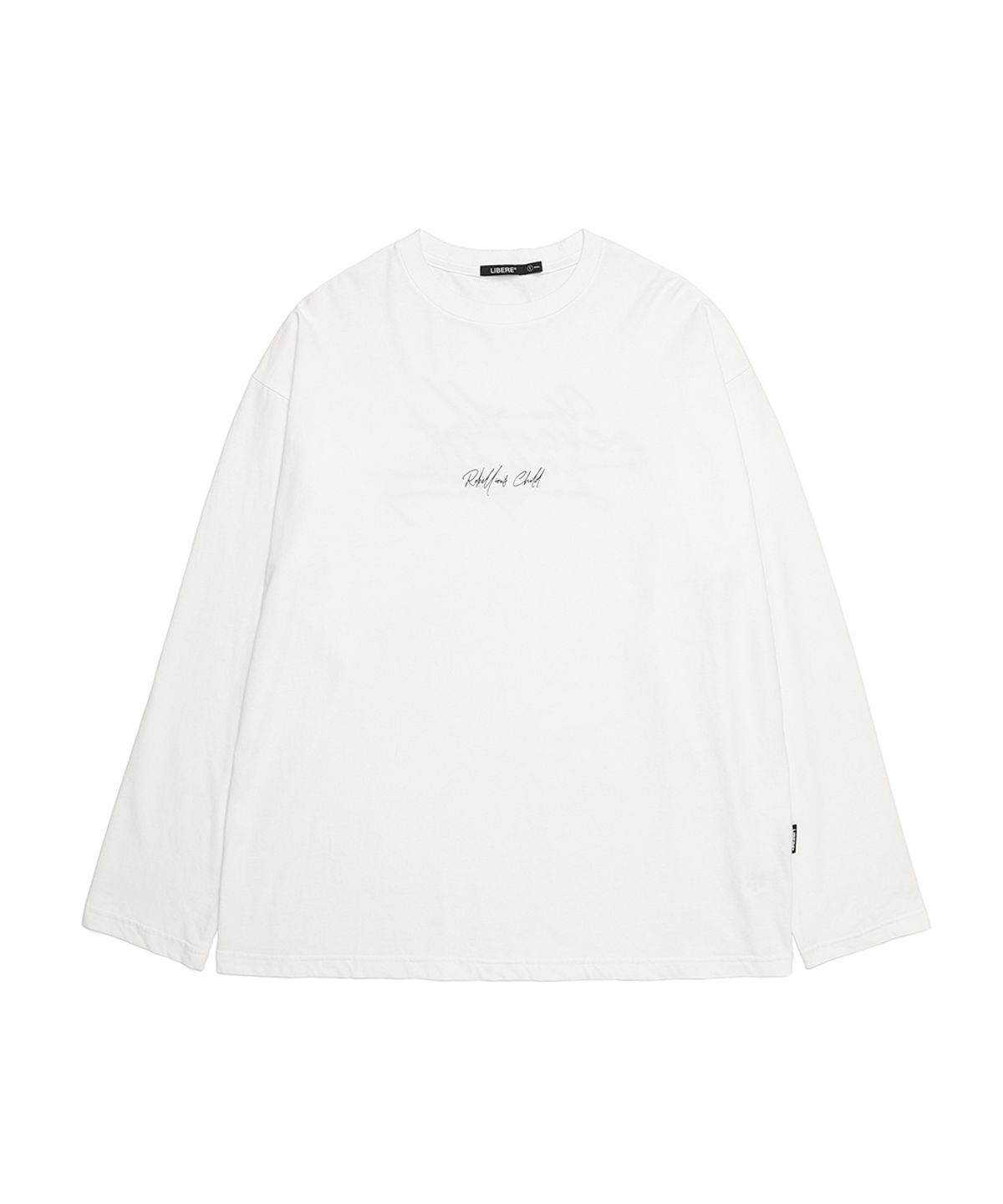 리베레(LIBERE) CURSIVE LONG SLEEVE / WHITE