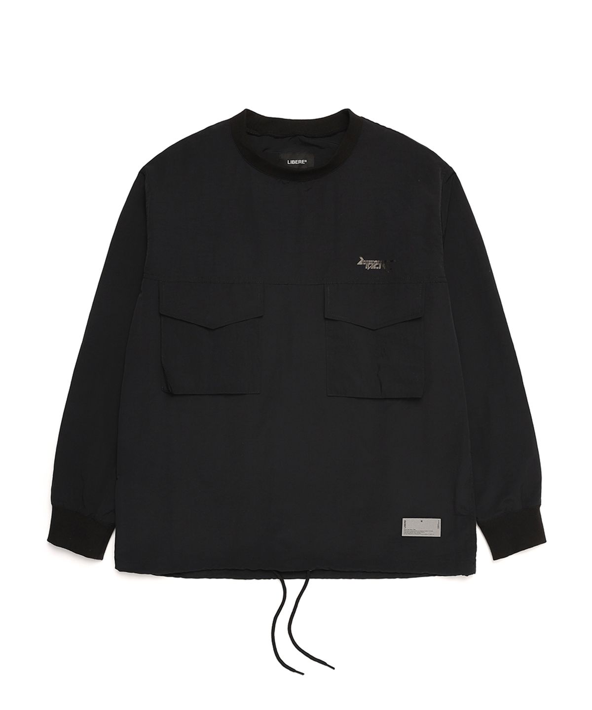 리베레(LIBERE) PULL OVER POCKET SHIRTS / BLACK