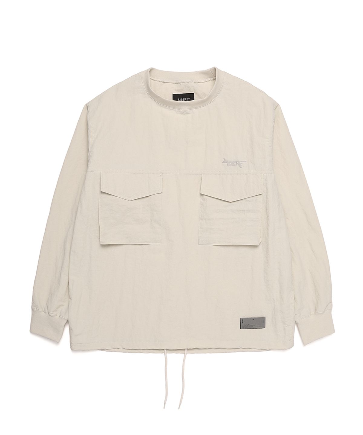 리베레(LIBERE) PULL OVER POCKET SHIRTS / MAD GRAY