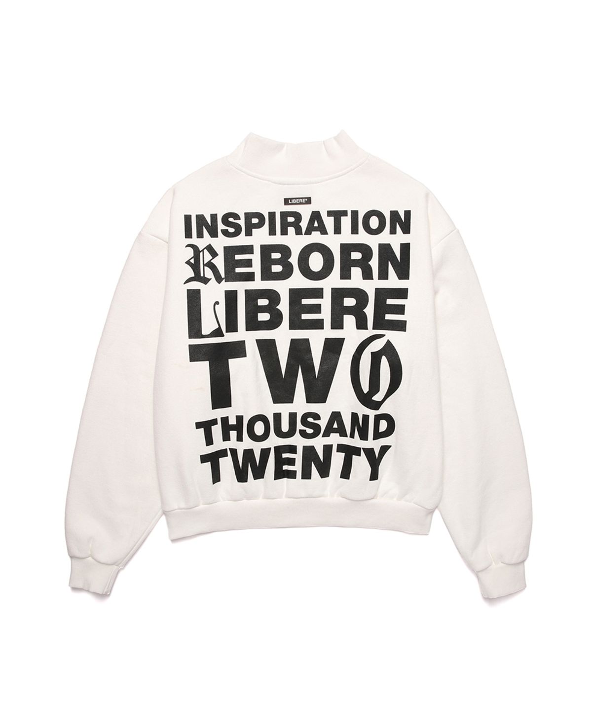 리베레(LIBERE) MOCKNECK SWEATSHIRTS / NATURAL WHITE